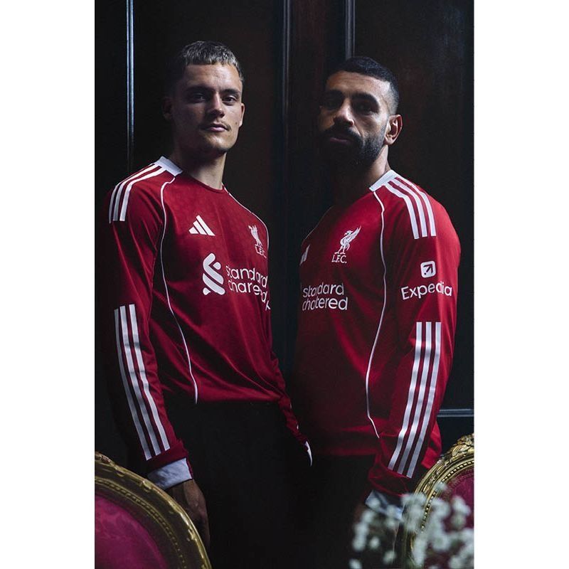 Liverpool Home Shirt 2025/26 Long Sleeves M.SALAH 11 - Men's-SoccerKits Hub | Buy Soccer Jerseys Online